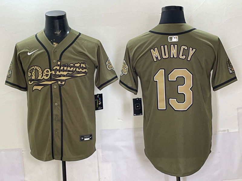men Los Angeles Dodgers #13 Muncy green Game 2026 Nike MLB Jersey 0621003
